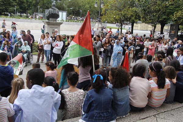 imagen de la concentración en Santander
