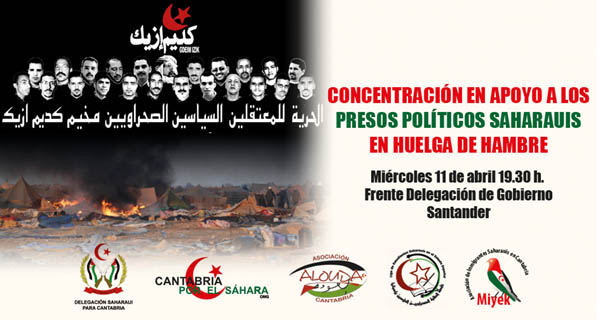 cartel concentración presos políticos en Santander