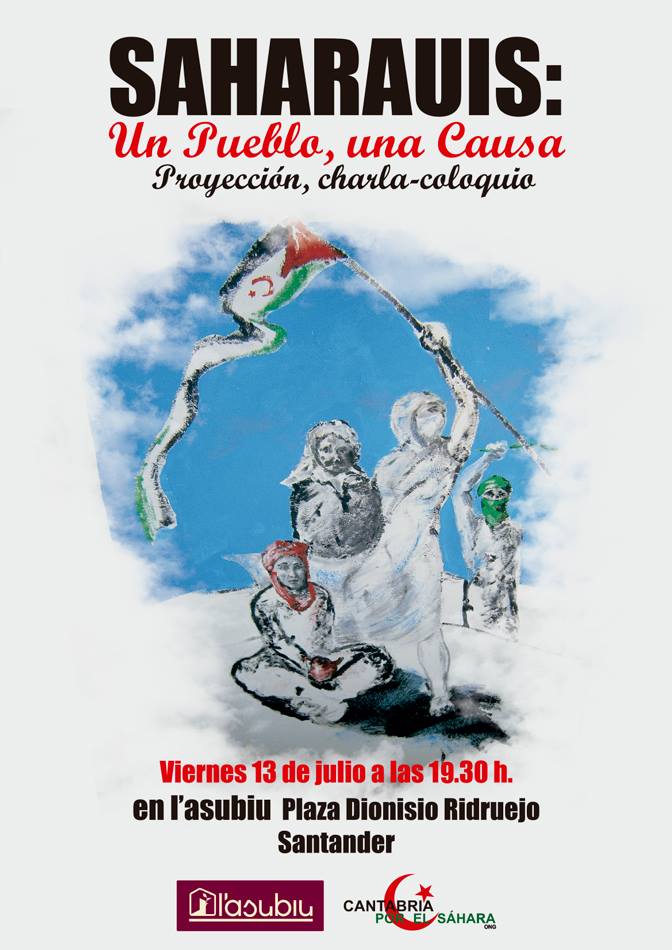 Cartel del acto en L´asubio de Santander