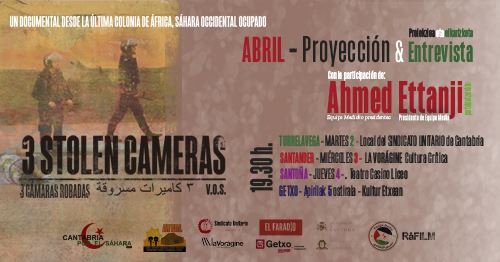 Cartel del documental 3 cámaras robadas