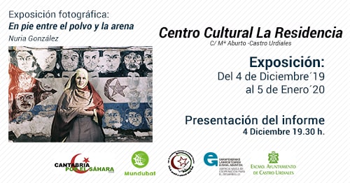 Cartel de la exposición en Castro Urdiales