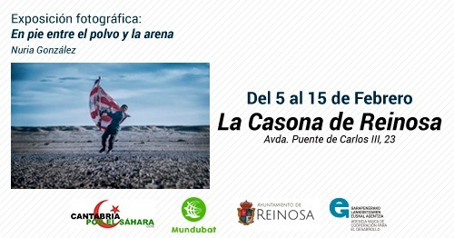 Cartel de la exposición en Reinosa