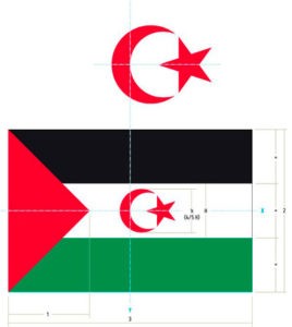 composición de la bandera del Sáhara Occidental