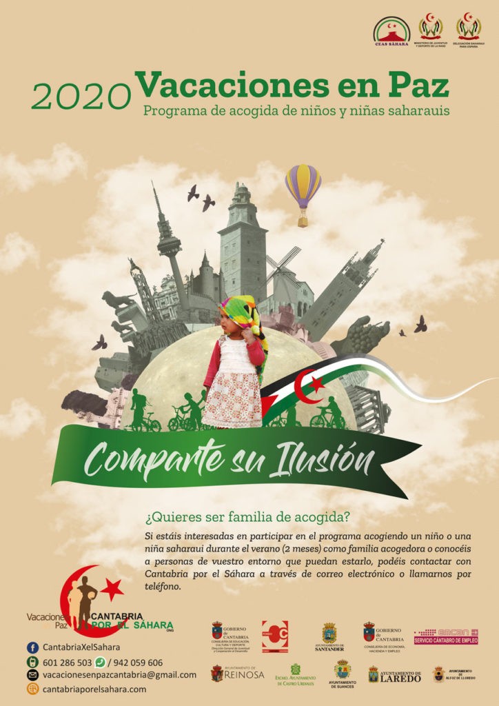Cartel Vacaciones en Paz para la edición 2020