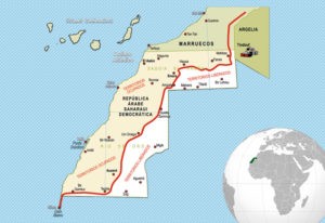 Mapa Sahara Occidental