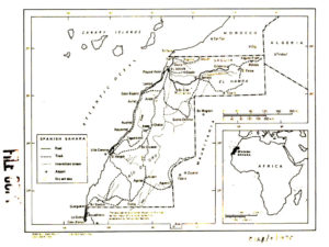 mapa del Sáhara español