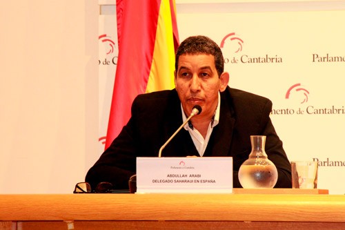 Abdulah Arabi Delegado del polisario para España en el Parlamento de Cantabria