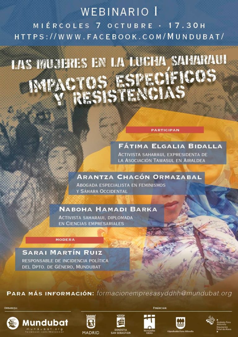 imagen del curso “Mujeres en la lucha saharaui: impactos específicos y resistencias”