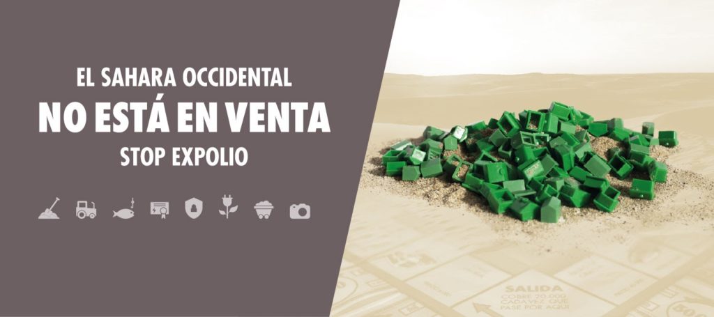 banner campaña expolio recursos naturales