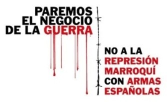 Cartel paremos el negocio de la guerra