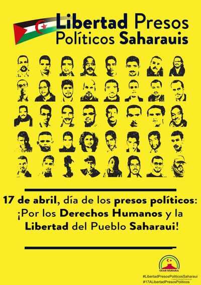 cartel presos políticos saharauis