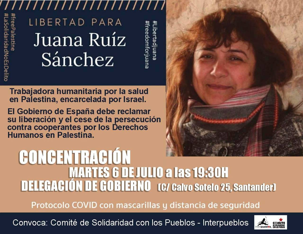 Cartel libertad Juana S´nachez