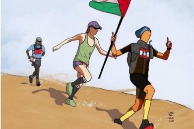 Cartel 24 horas corriendo por el Sáhara