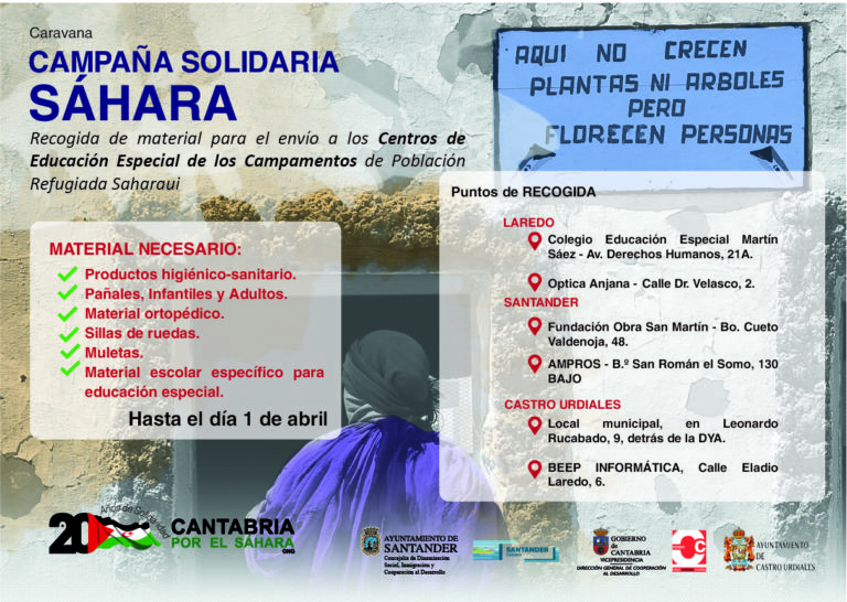 Cartel de la campaña de recogida