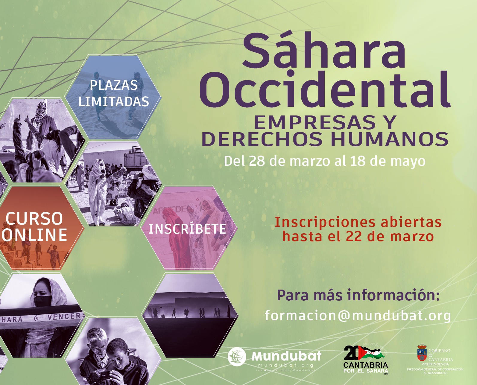 Cartel curso Sáhara Occidental
