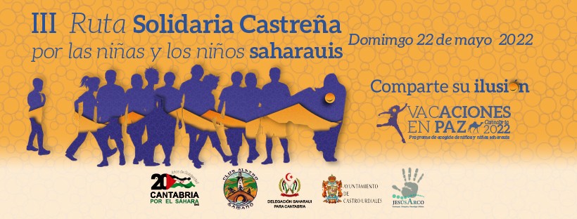 Banner Marcha solidaria en Castro Urdiales