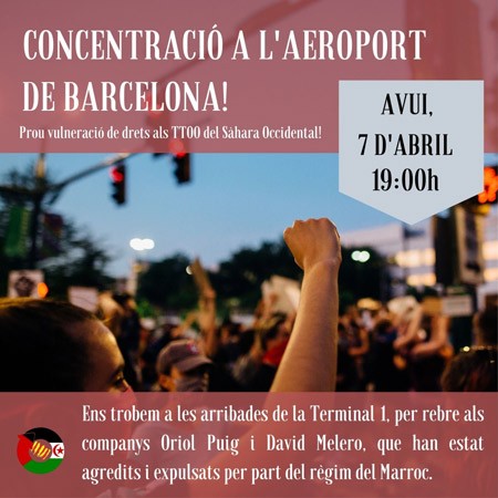 cartel concentración Barcelona