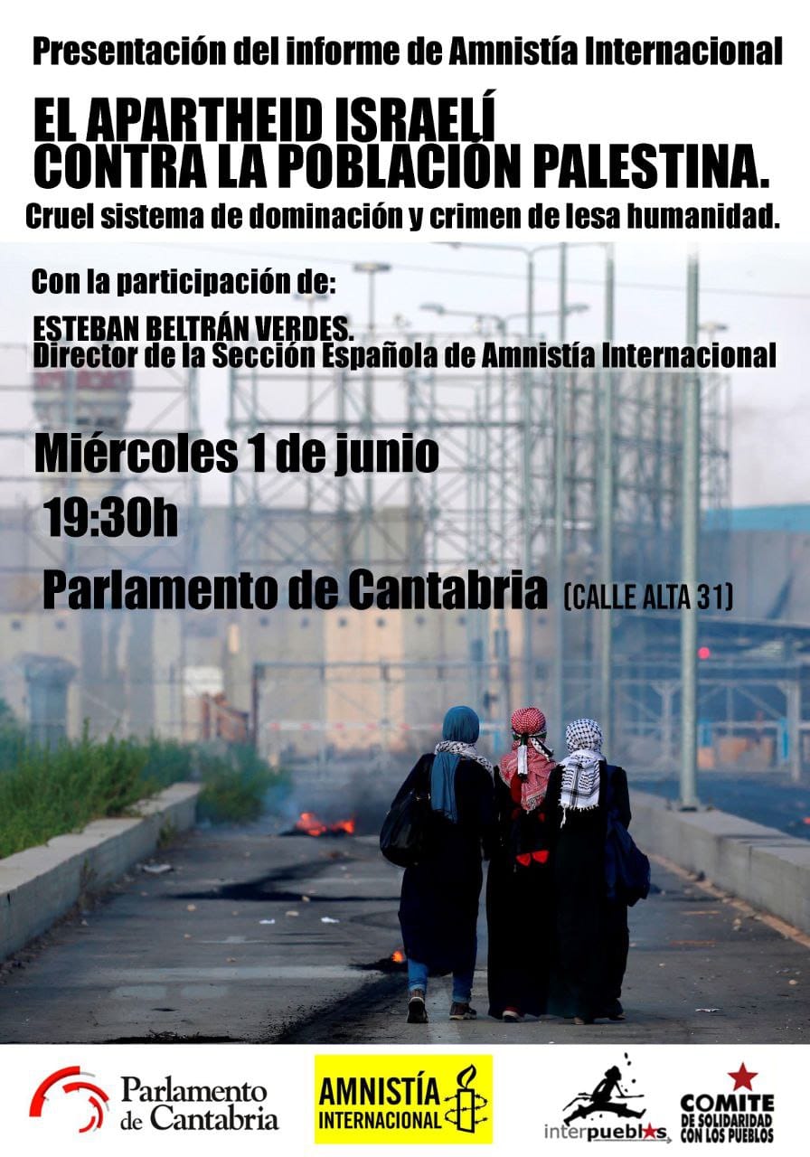 cartel acto en el parlamento