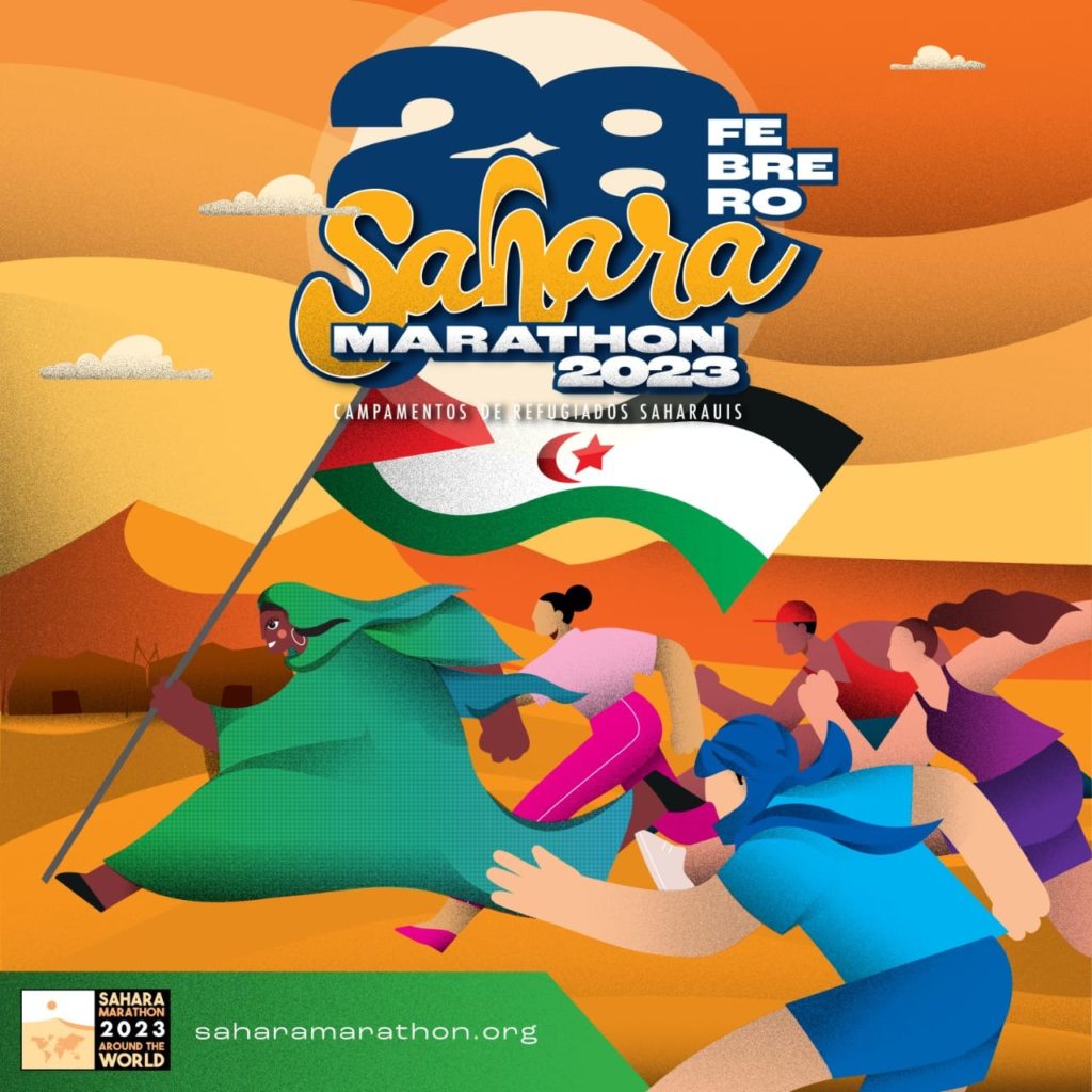 Cartel de la edición del Sahara maratón