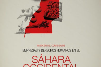 Cartel curso IV edición del curso “Empresas y Derechos Humanos en el Sáhara Occidental”