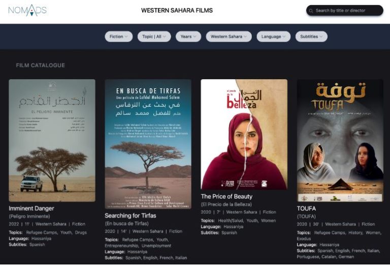 portal de nómadas, base de datos pelis saharauis