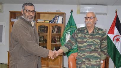 imagen del Gali y el primer ministro saharaui