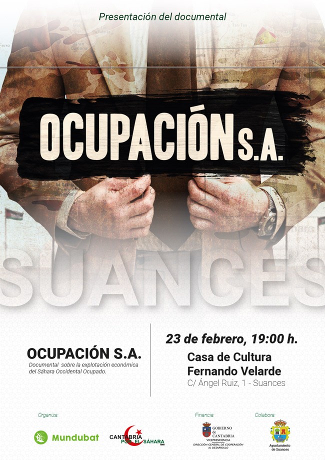 cartel de la presentación del documental en Suances