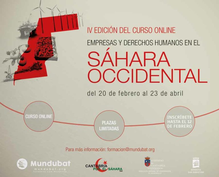 IV edición del curso “Empresas y Derechos Humanos en el Sáhara Occidental”