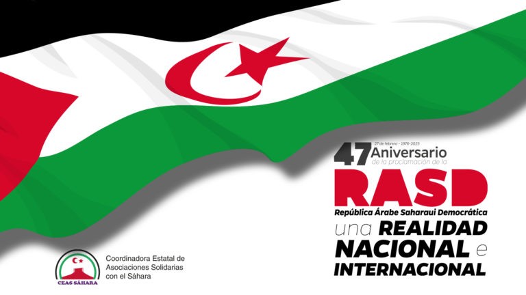 Imagen de CEAS sobre el 47 aniversario de proclamación de la RASD
