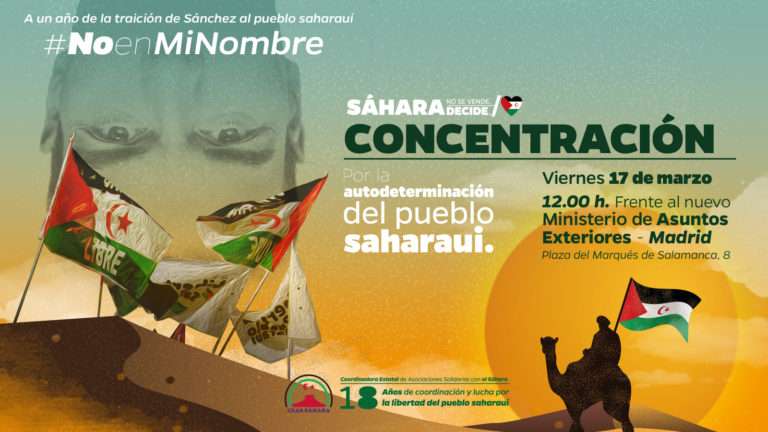 Cartel de la concentración del 17 de marzo en Madrid