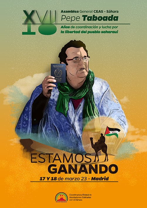 Cartel de la XVII asamblea de CEAS Sáhara