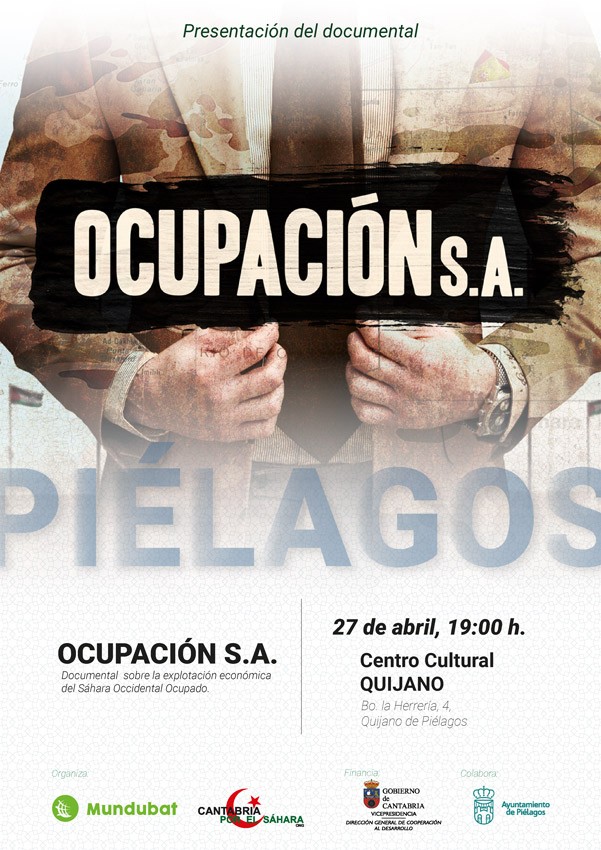 Cartel documental Ocupación S.A. en Piélagos