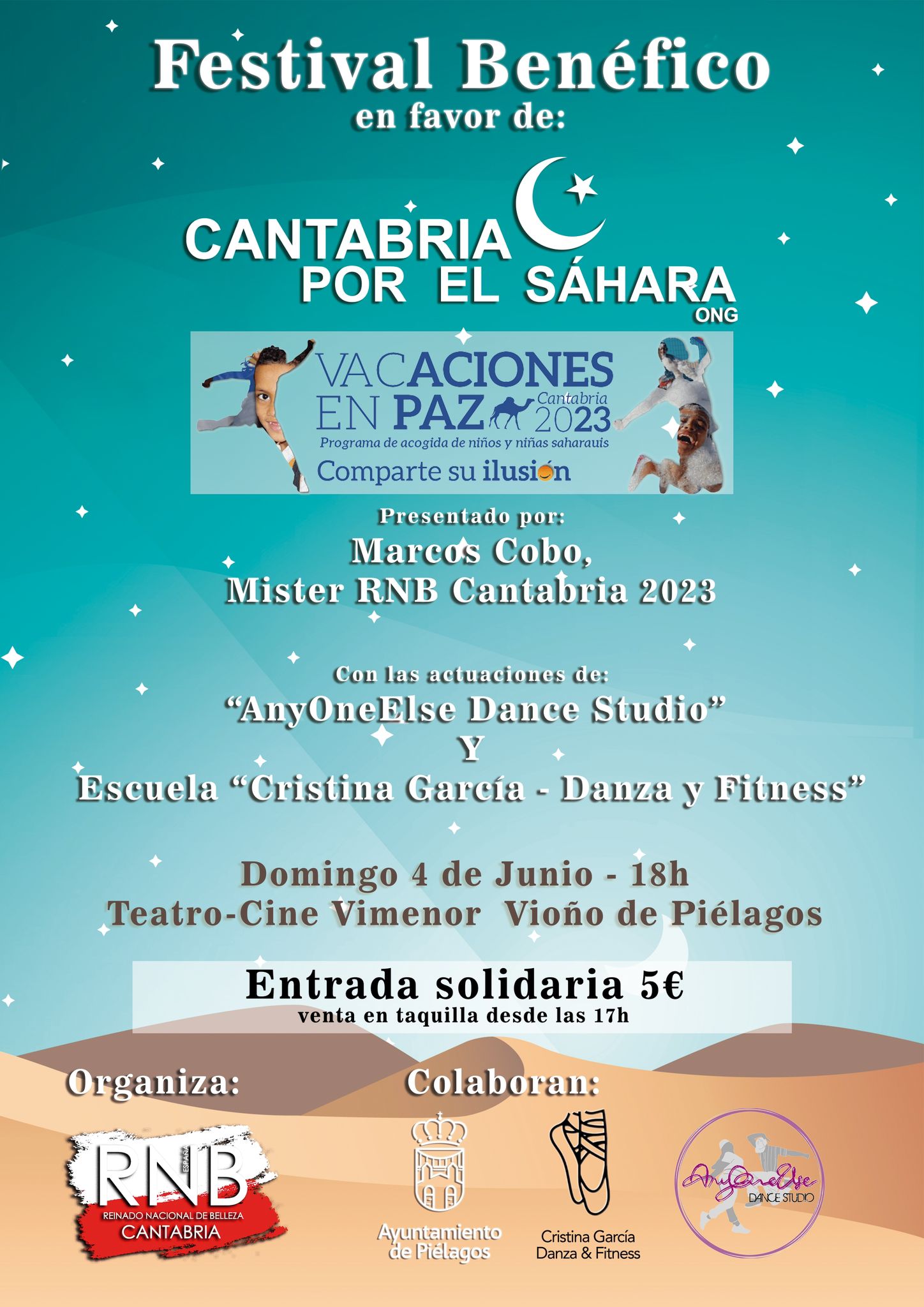 Cartel de la gala en piélagos