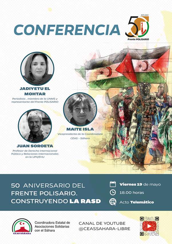 Cartel conferencia CEAS día 19 de mayo a las seis