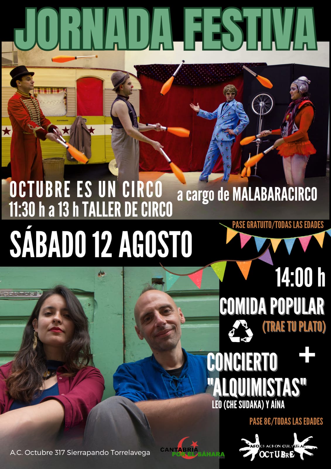 cartel de la actividad en AC octubre