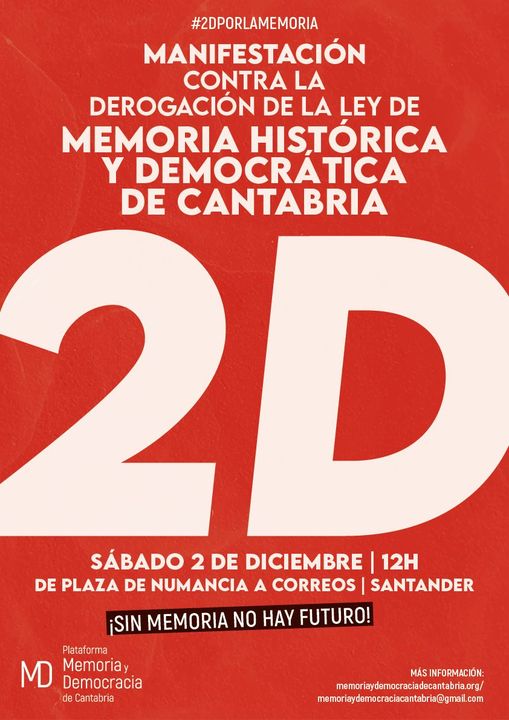 manifestación memoria democrática Cantabria