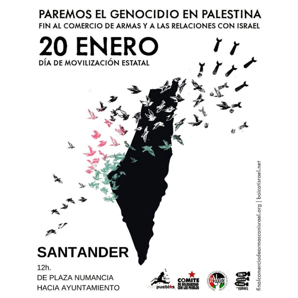 manifestación palestina Cantabria