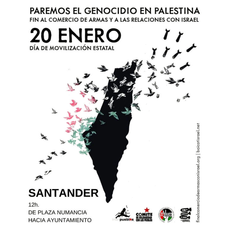 manifestación palestina Cantabria