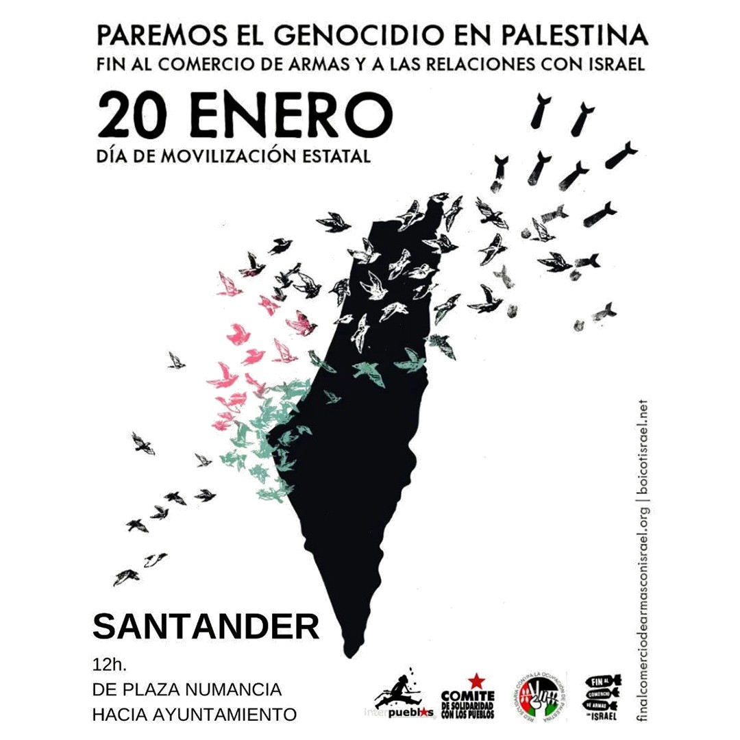 manifestación palestina Cantabria