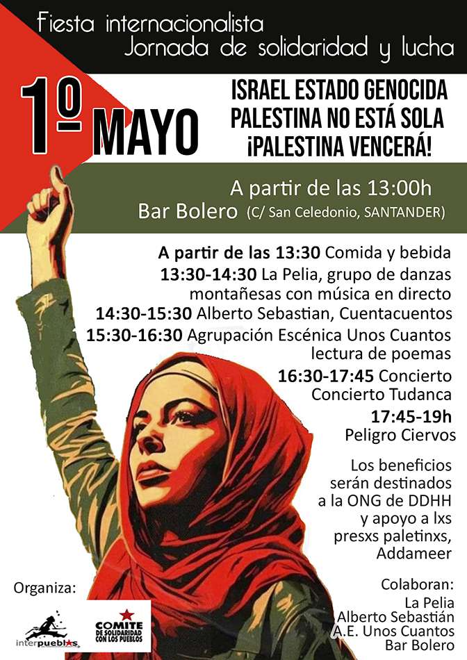Cartel fiesta 1 de mayo Santander