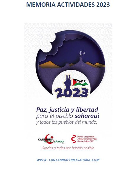 Portada memoria de actividades 2023