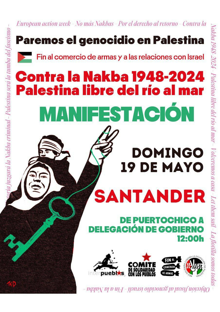 Manifestación Palestina Santander