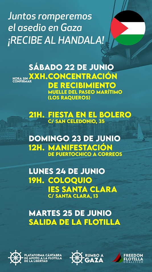 Llegada Barco Rumbo a Gaza - Santander