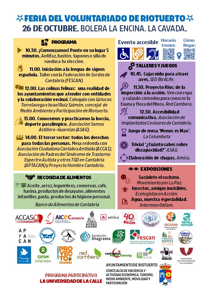 Cartel Feria voluntariado Riotuerto