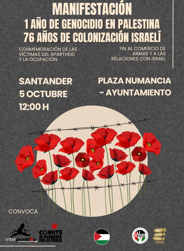 Manifestación Palestina Santander