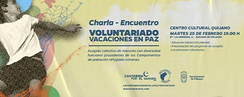 Charla Vacaciones en Paz en Quijano de Piélagos