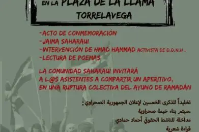 Cartel concentración 27F en Torrelavega