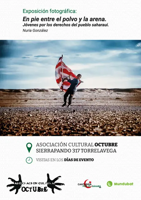 Cartel de la exposicion en Asociación Cultural OCtubre