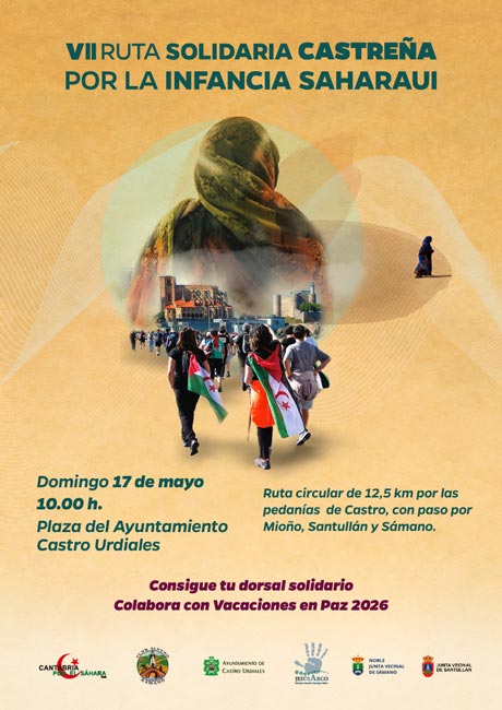 Cartel VII Ruta solidaria VeP en Castro Urdiales