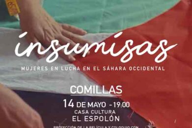 Cartel Insumisa en Comillas